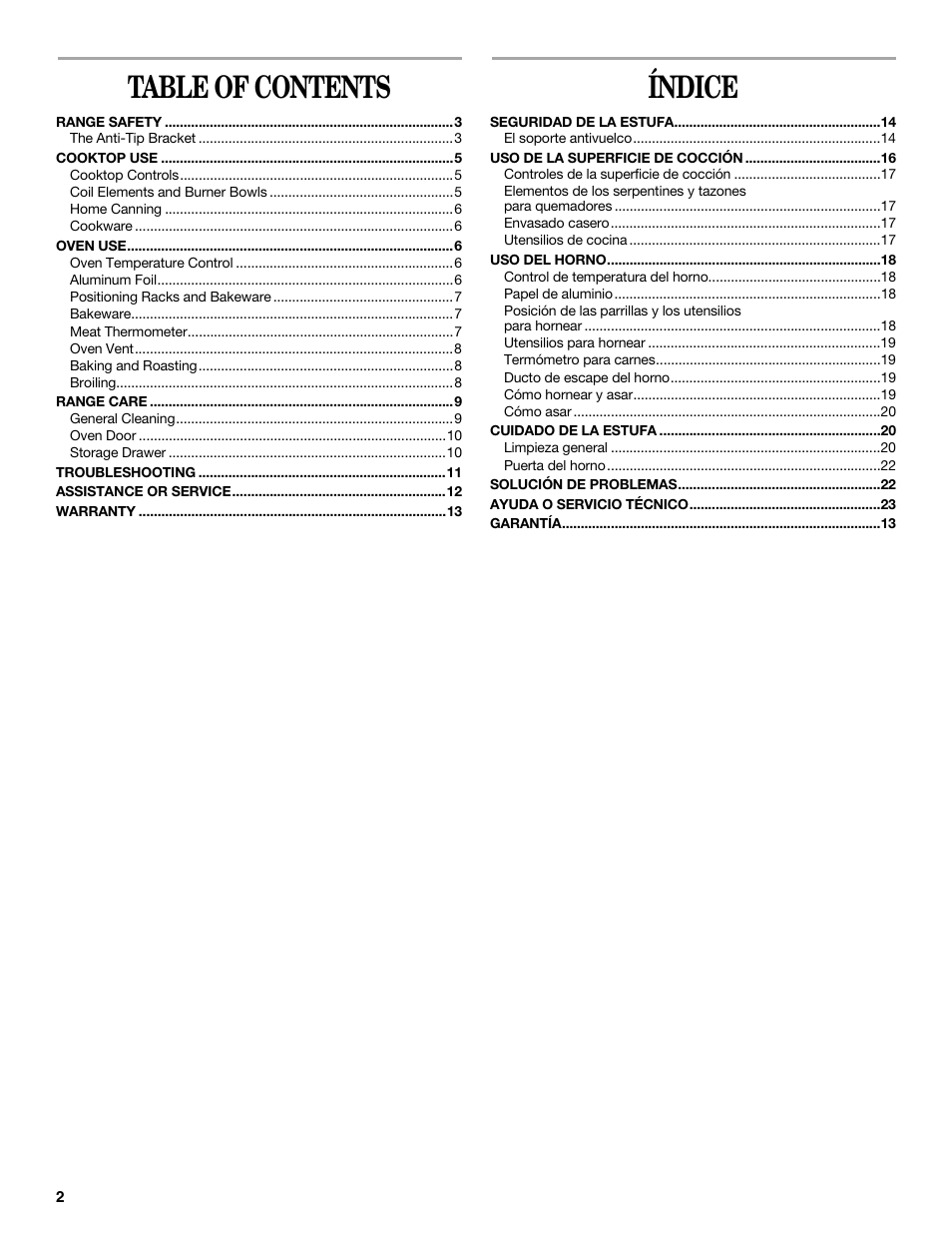 Amana W10181328A User Manual | Page 2 / 24