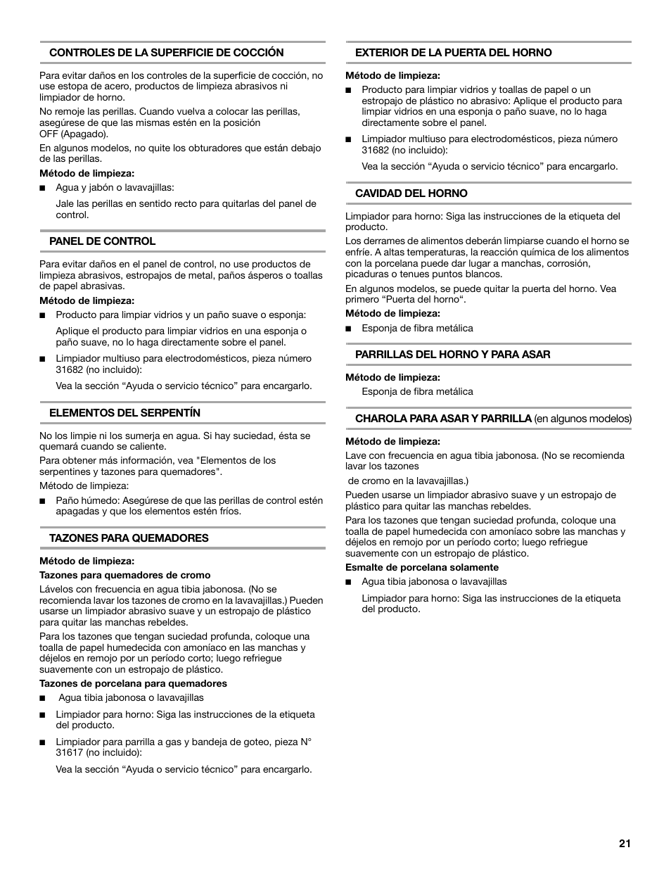 Amana W10181328A User Manual | Page 21 / 24