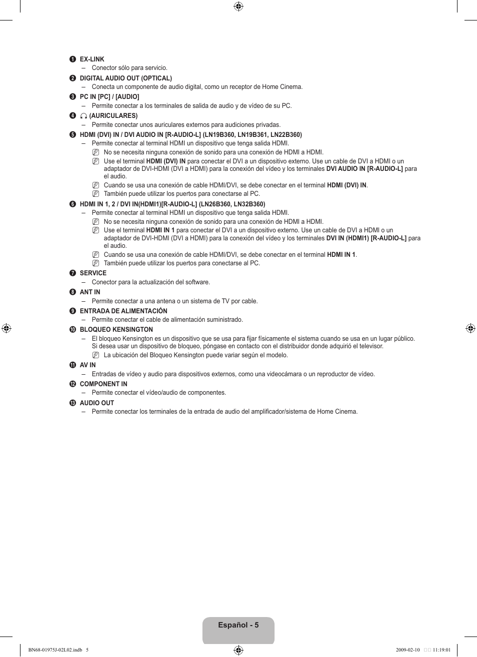Samsung LN19B361C5DXZA User Manual | Page 53 / 93
