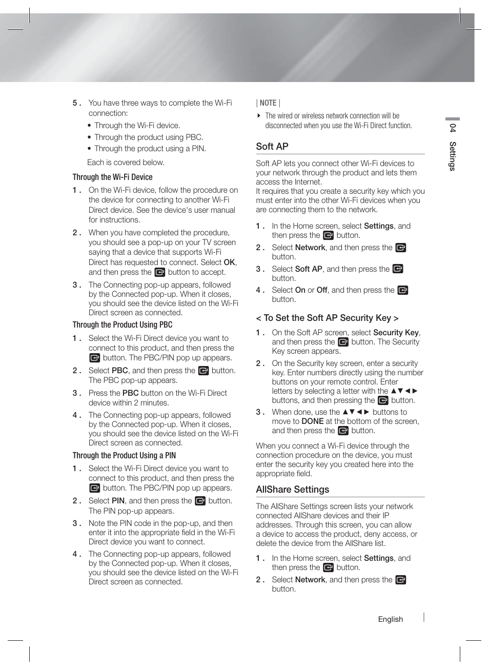 Samsung HT-E5500W-ZA User Manual | Page 33 / 64