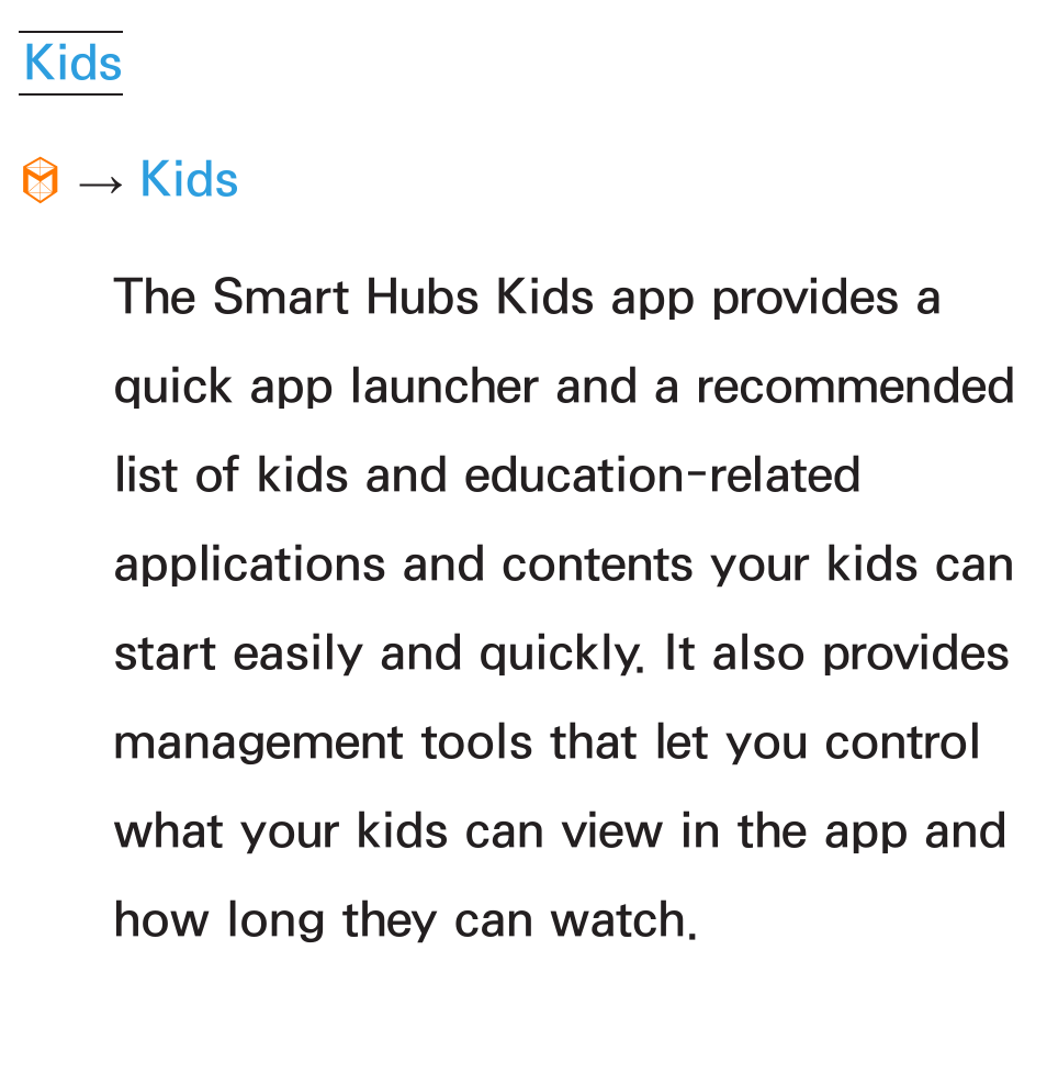 Kids | Samsung UN55ES8000GXZE User Manual | Page 442 / 813