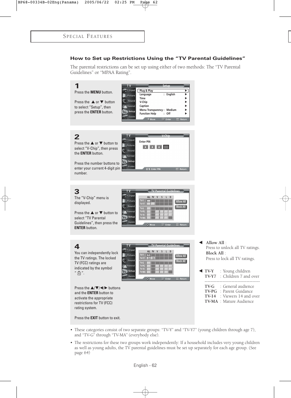 Samsung HCR4755WX-XAA User Manual | Page 62 / 80