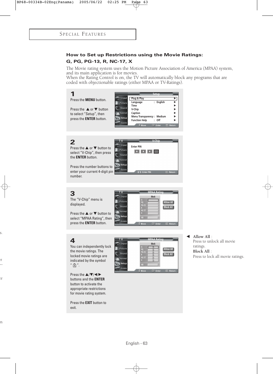 Samsung HCR4755WX-XAA User Manual | Page 63 / 80