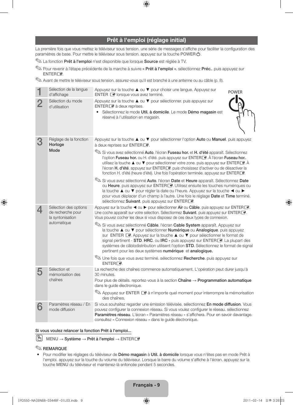 Info guide | Samsung PN64D550C1FXZA User Manual | Page 49 / 61