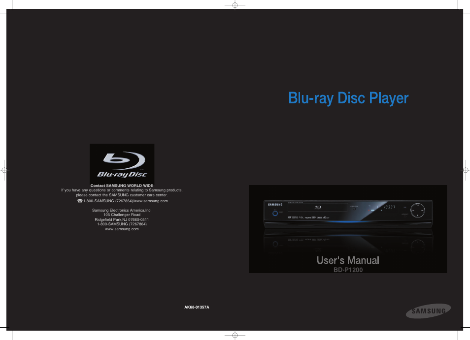 Samsung BD-P1200-XAA User Manual | 56 pages