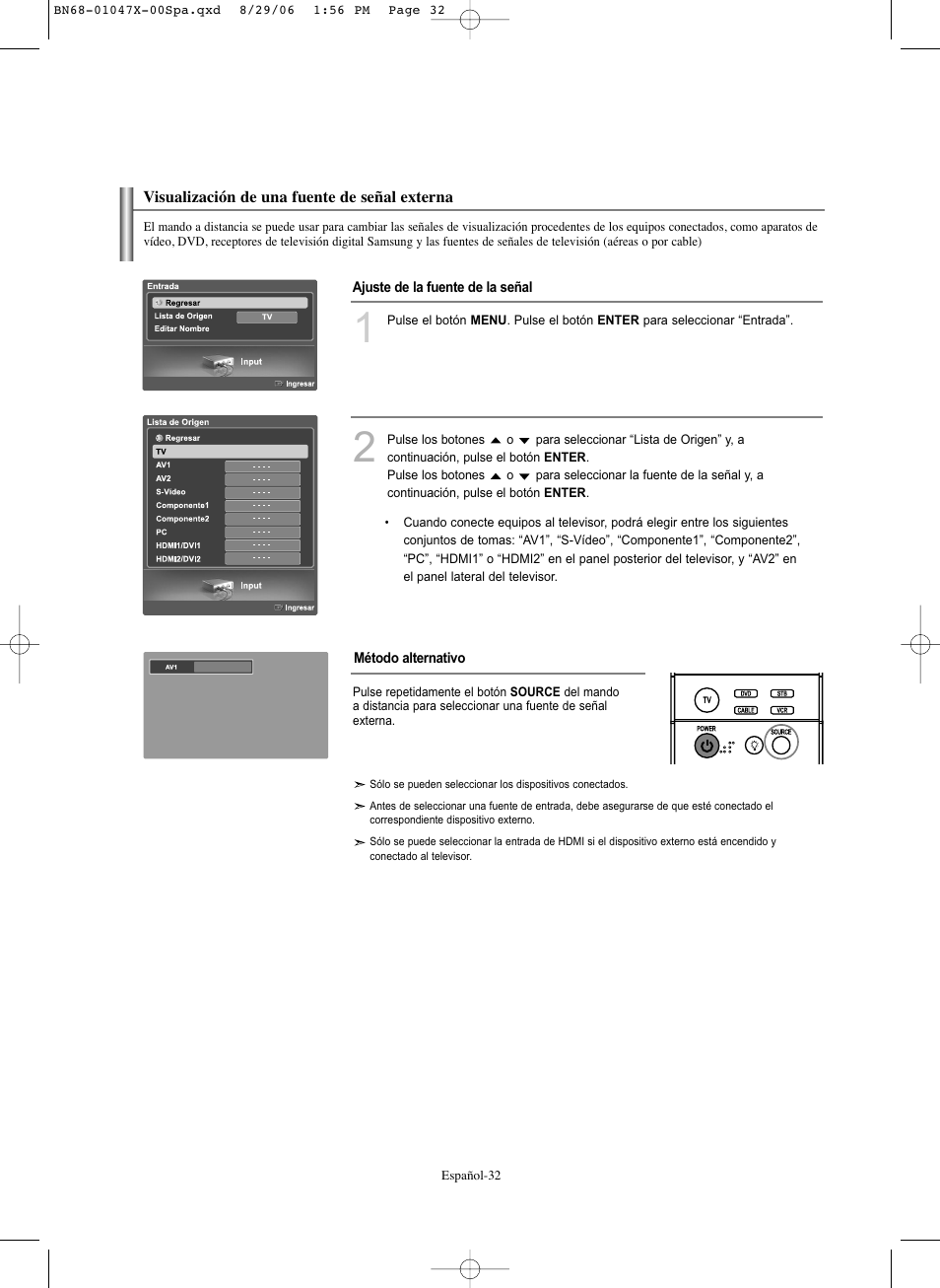 Samsung LNS5296DX-XAA User Manual | Page 286 / 380