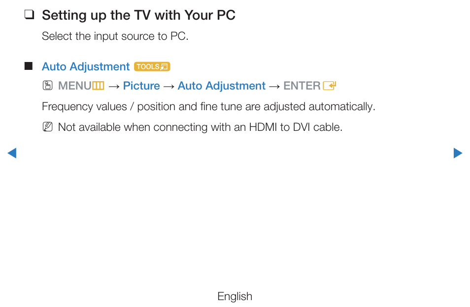 Setting up the tv with your pc | Samsung PN51D490A1DXZA User Manual | Page 62 / 223