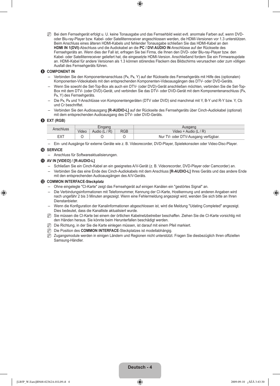 Samsung LE46B530P7W User Manual | Page 78 / 336