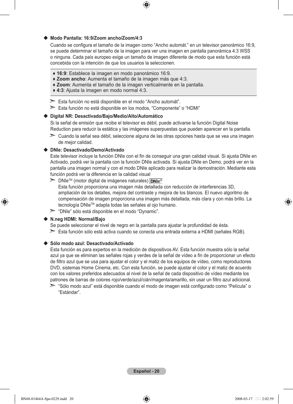 Samsung LE32A436T1D User Manual | Page 314 / 468