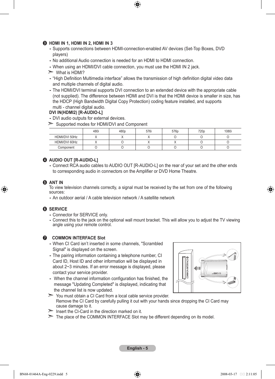 Samsung LE32A436T1D User Manual | Page 7 / 468