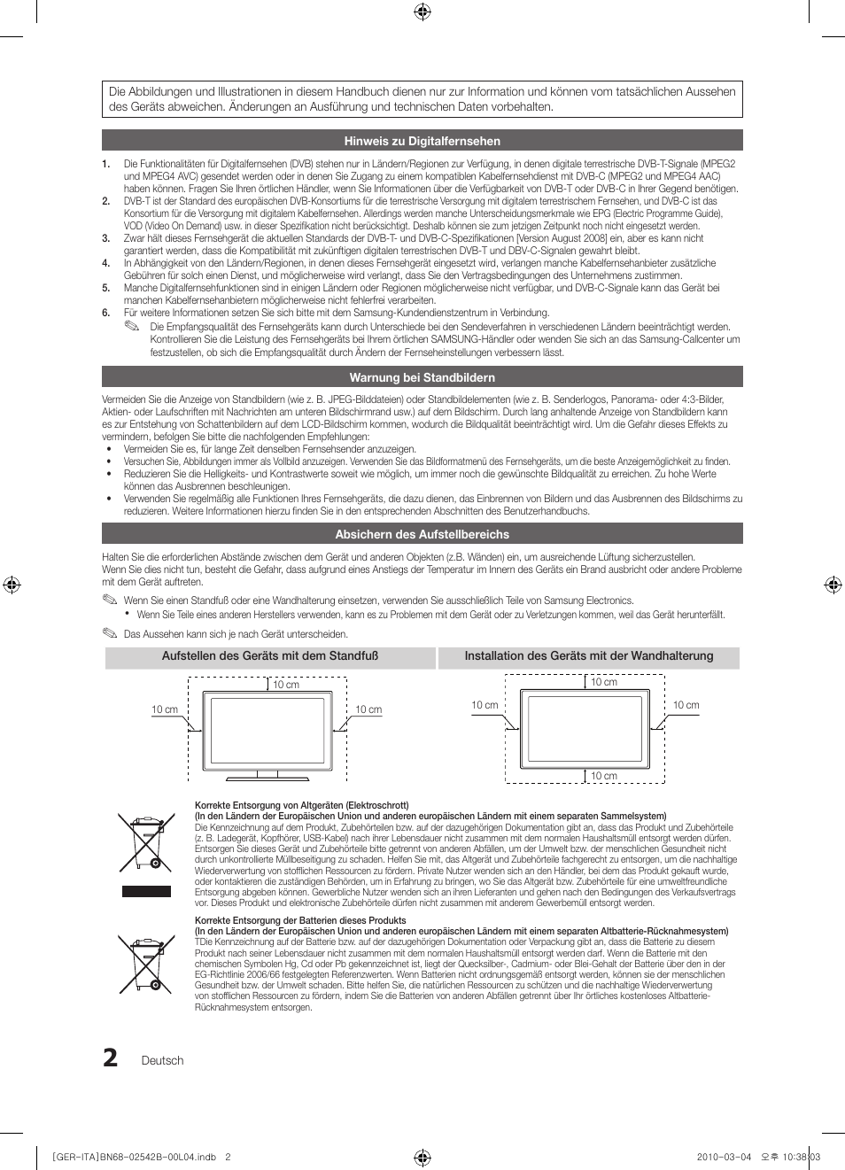Samsung LE46C550J1W User Manual | Page 40 / 155