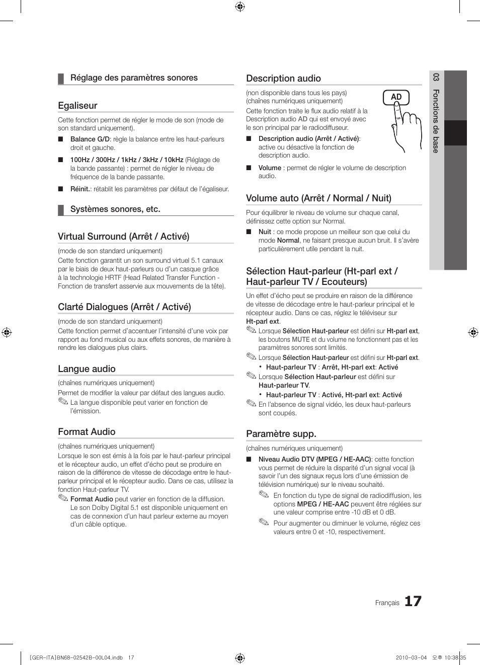 Samsung LE46C550J1W User Manual | Page 93 / 155