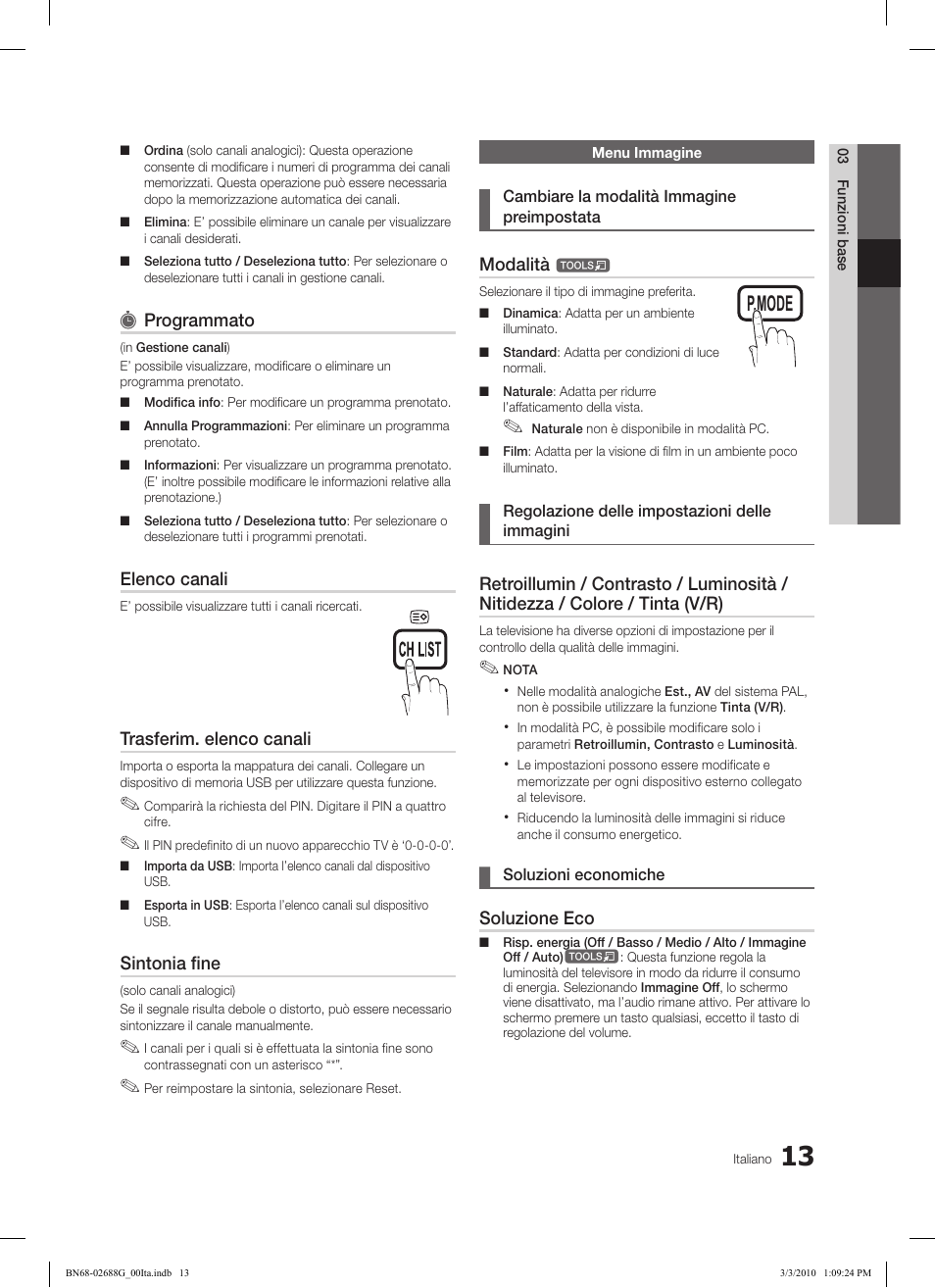 Subt. dual i-ii p.mode s.mode source, Hdmi, Ch list | Samsung LE37C550J1W User Manual | Page 157 / 194