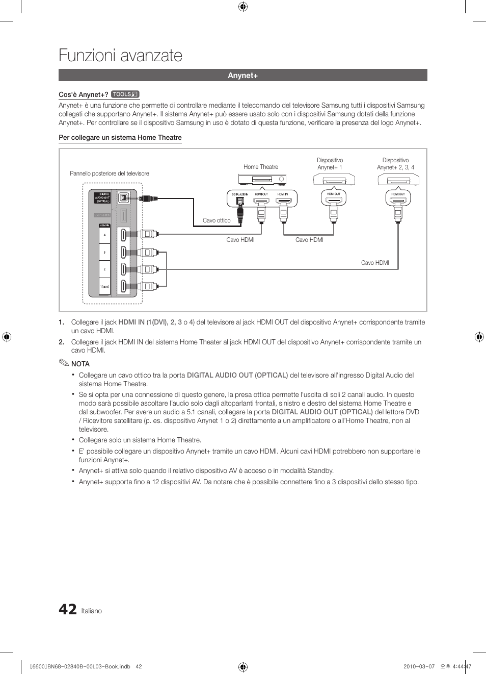 Funzioni avanzate | Samsung UE32C6600UP User Manual | Page 102 / 181