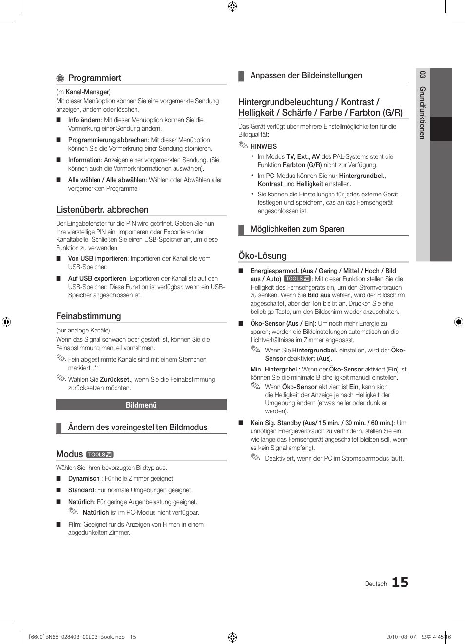 Samsung UE32C6600UP User Manual | Page 135 / 181