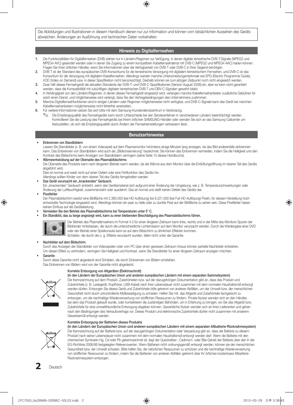 Samsung PS50C7000YP User Manual | Page 128 / 189