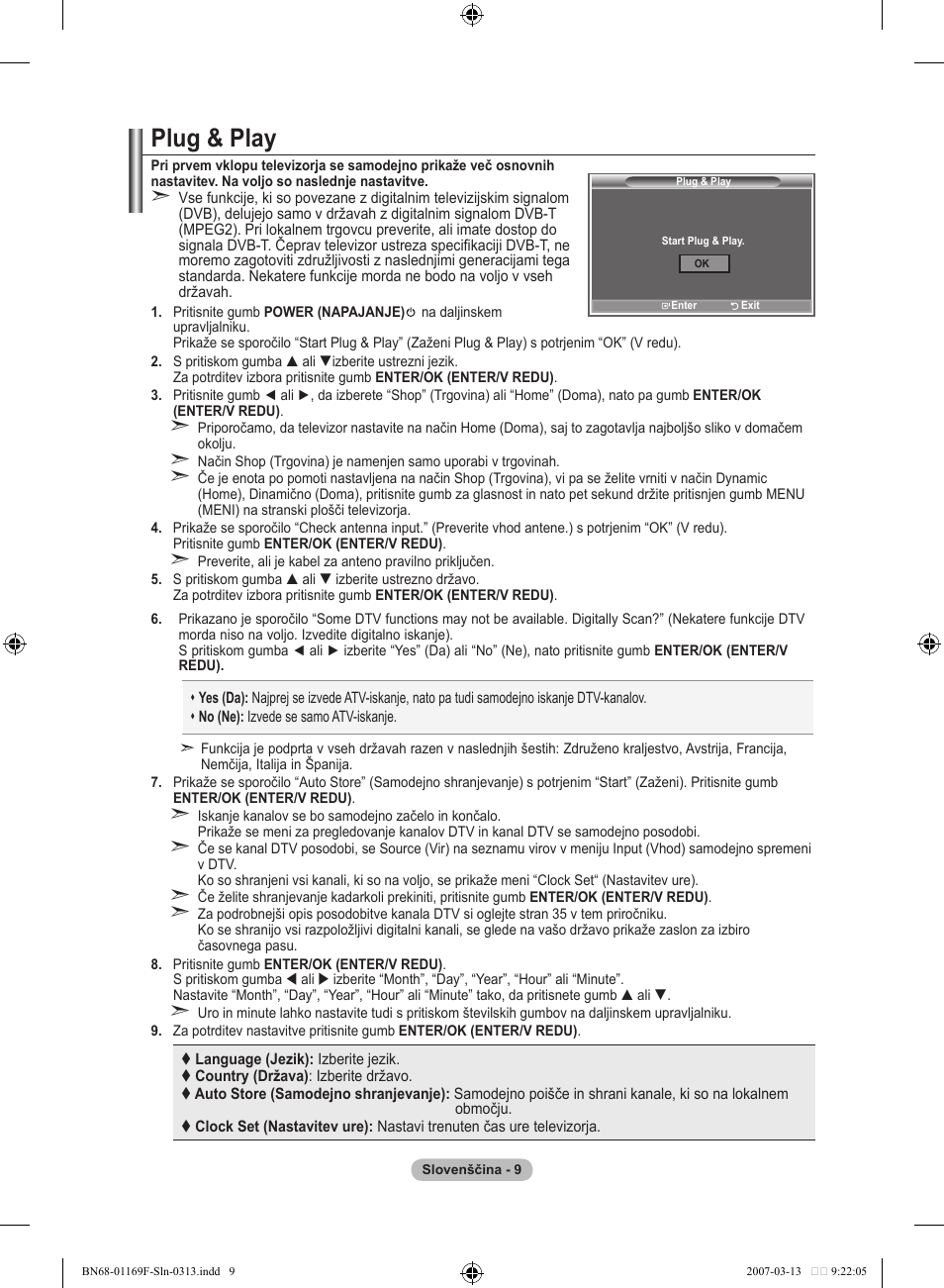 Plug & play | Samsung LE26R87BD User Manual | Page 404 / 451
