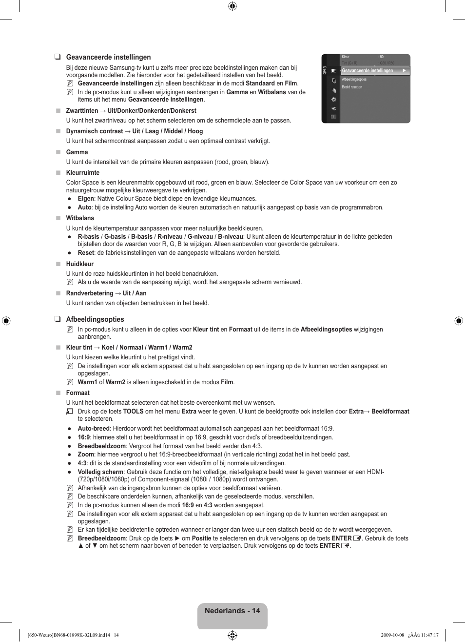 Samsung LE19B650T6W User Manual | Page 112 / 296
