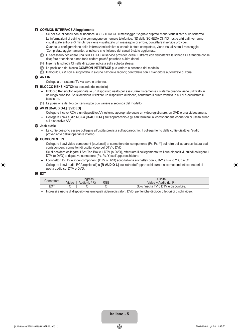 Samsung LE19B650T6W User Manual | Page 135 / 296