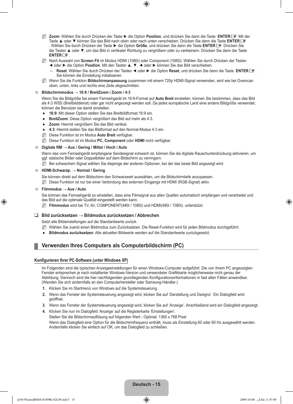Samsung LE19B650T6W User Manual | Page 81 / 296