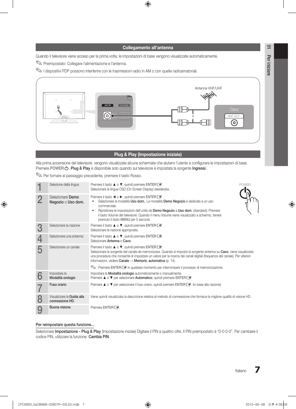 Samsung PS50C6900YP User Manual | Page 69 / 190