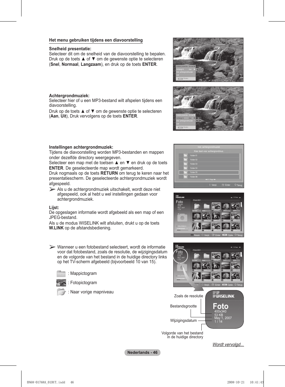 Foto, Wordt vervolgd, Nederlands - 4 | Samsung PS58A656T1F User Manual | Page 236 / 567