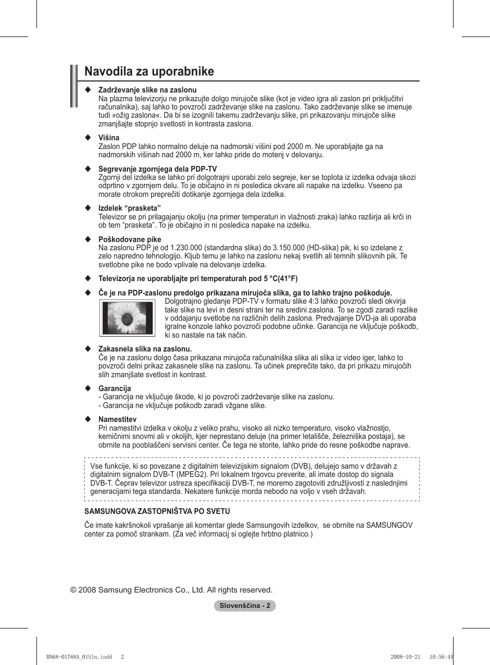 Navodila za uporabnike | Samsung PS58A656T1F User Manual | Page 442 / 567