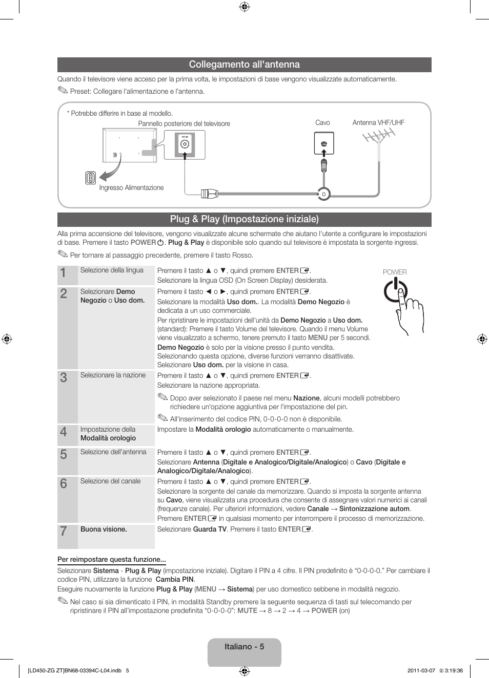 Samsung LE22D450G1W User Manual | Page 53 / 67