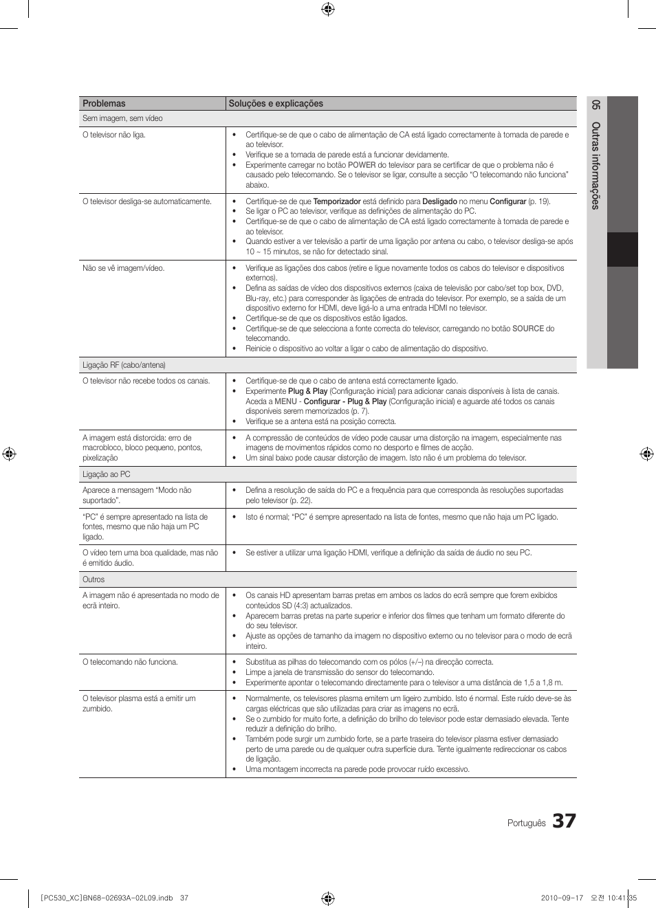 Samsung PS50C530C1W User Manual | Page 279 / 365