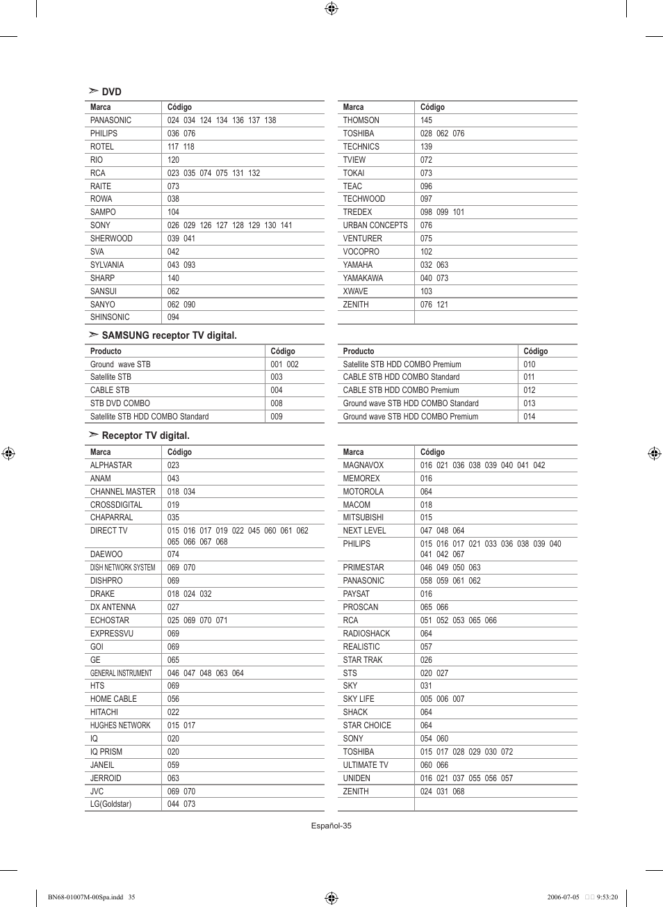 Samsung LE32S74BD User Manual | Page 119 / 125