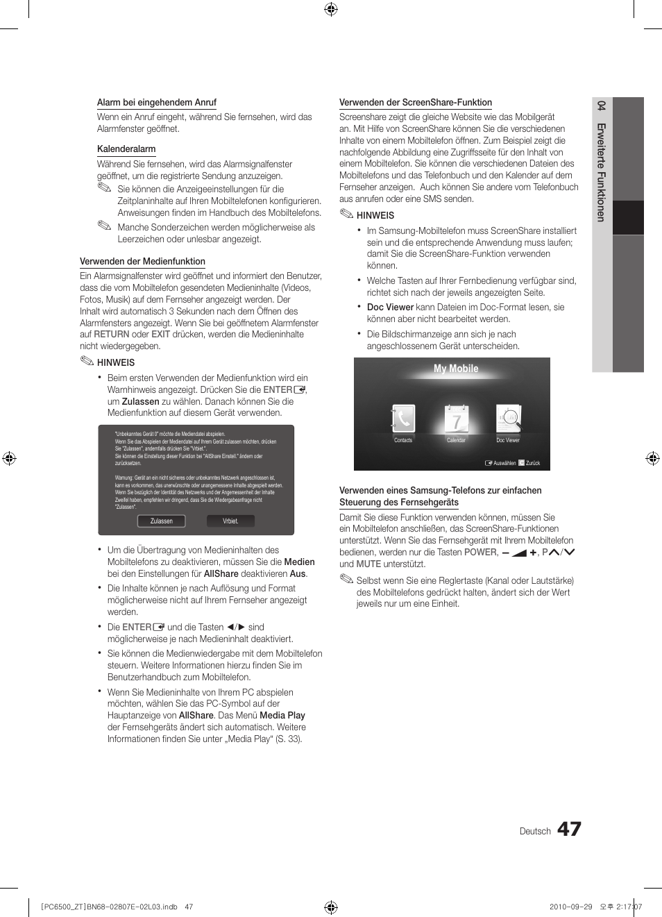 Samsung PS50C6500TP User Manual | Page 161 / 172