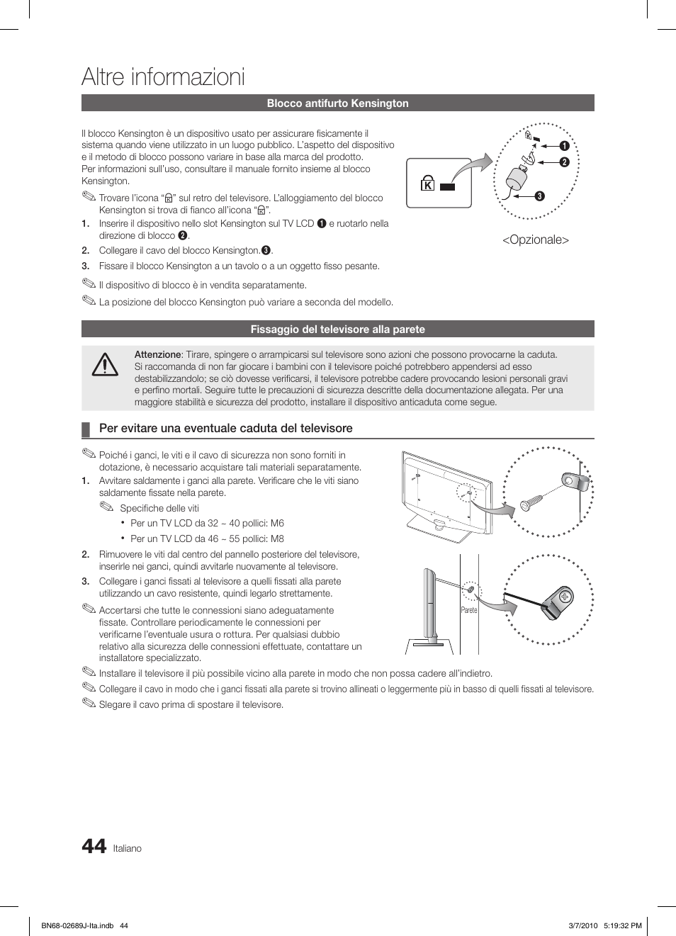 Altre informazioni | Samsung LE46C630K1P User Manual | Page 93 / 149