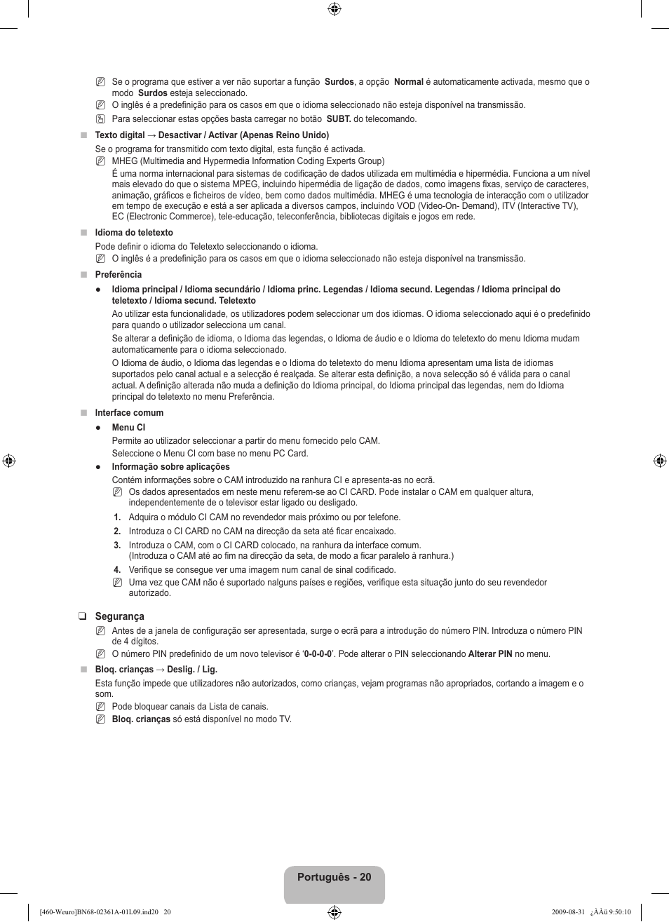 Samsung LE32B460B2W User Manual | Page 214 / 296