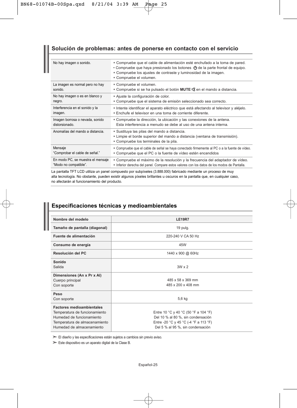 Samsung LE19R71B User Manual | Page 127 / 179