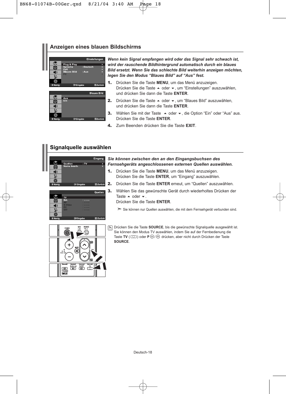 Samsung LE19R71B User Manual | Page 70 / 179