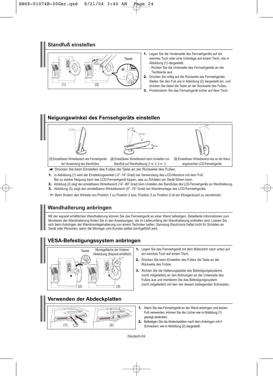 Samsung LE19R71B User Manual | Page 76 / 179