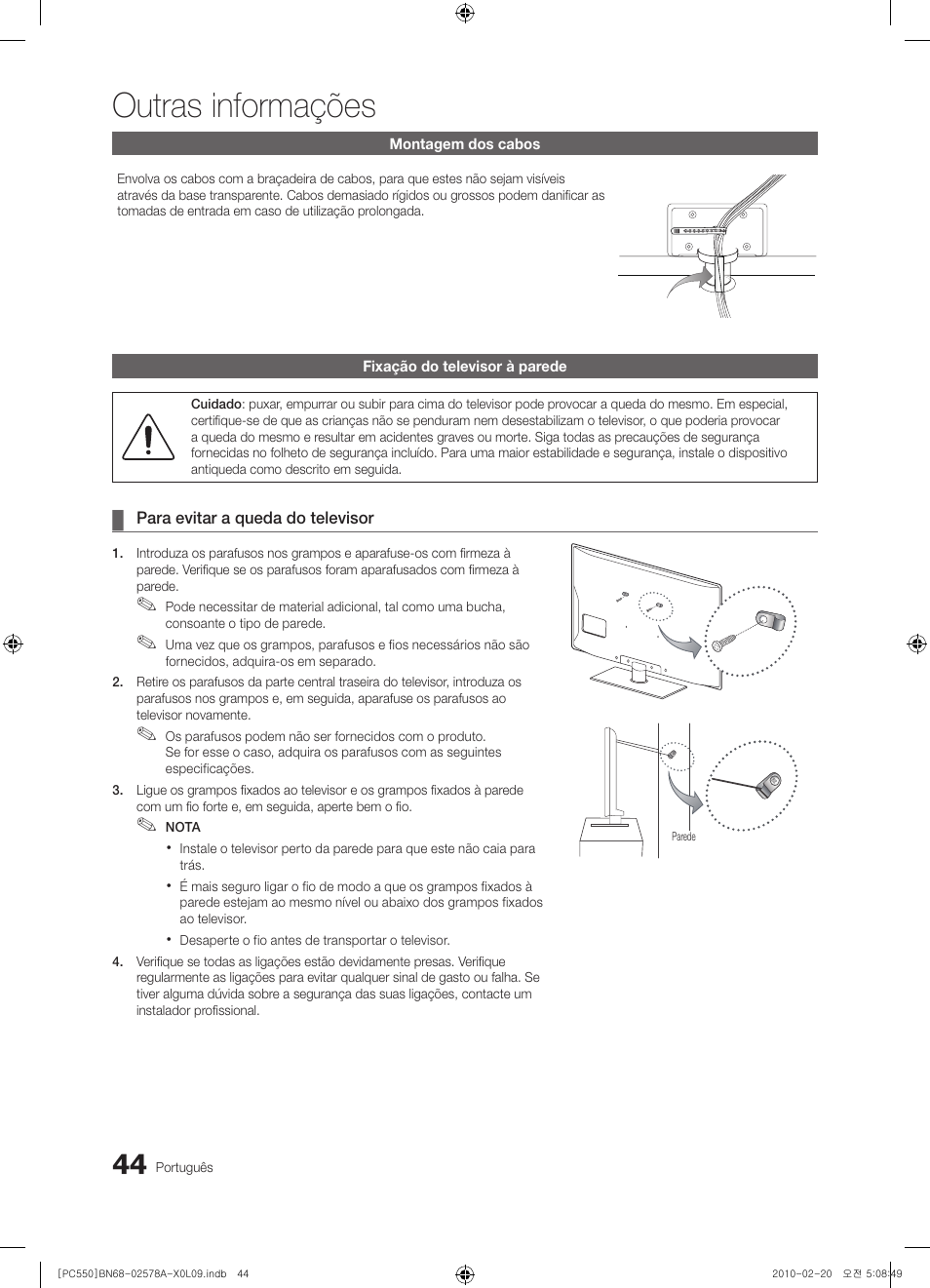 Outras informações | Samsung PS50C551G2W User Manual | Page 344 / 452