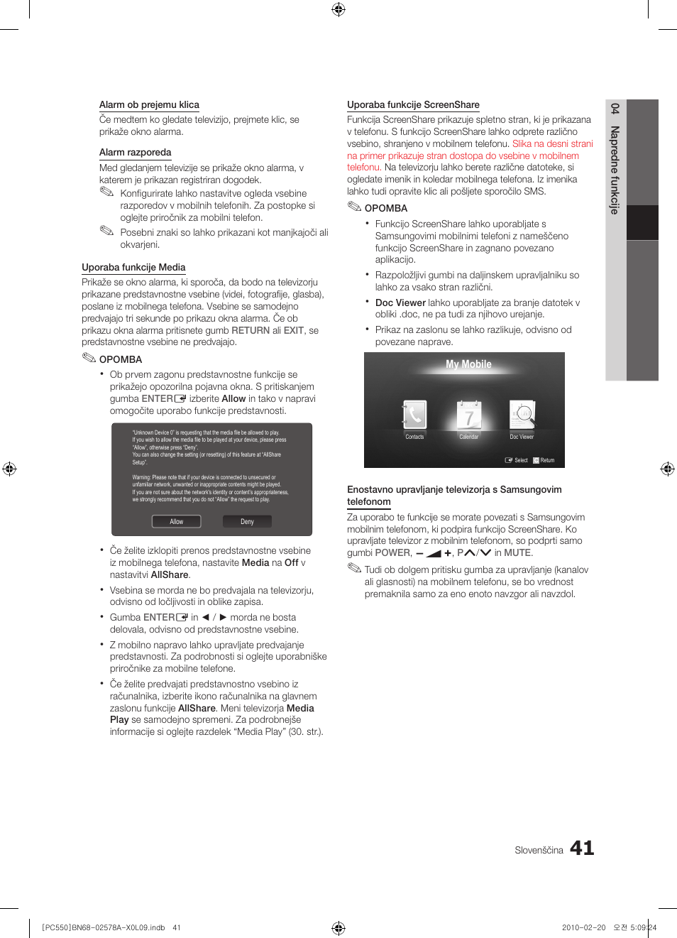 Samsung PS50C551G2W User Manual | Page 391 / 452