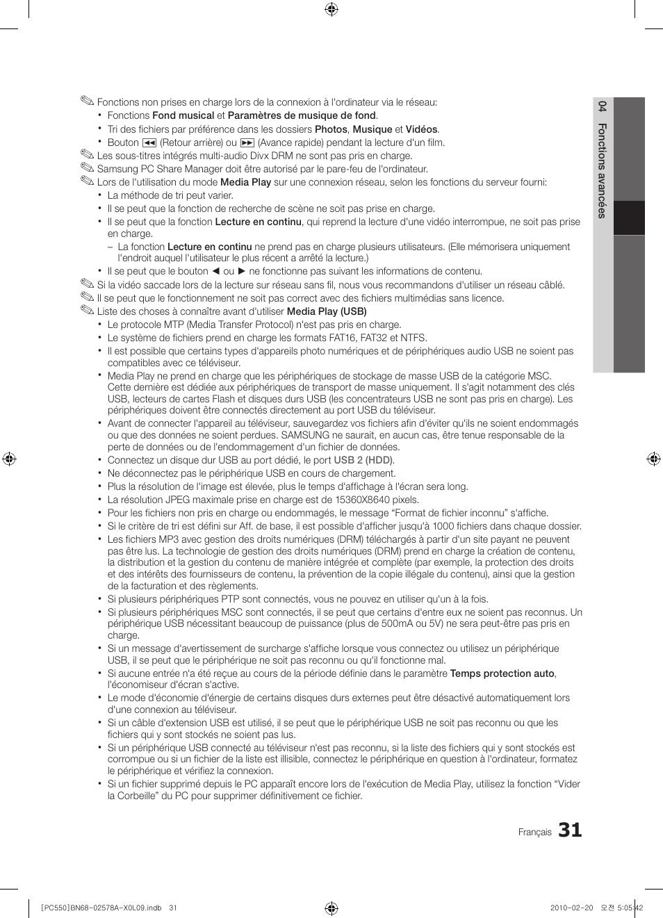 Samsung PS50C551G2W User Manual | Page 81 / 452