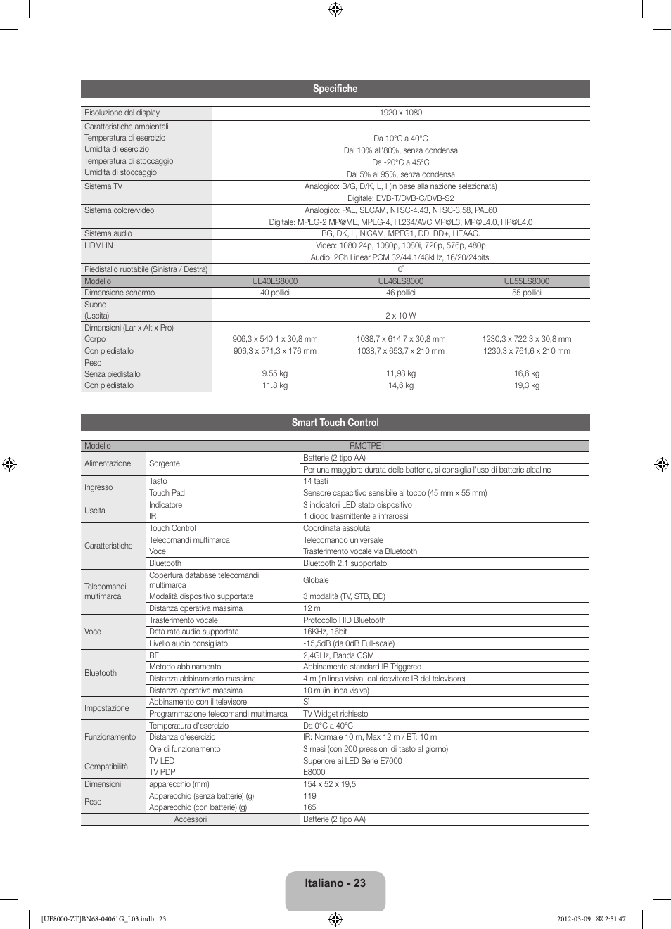 Samsung UE46ES8000Q User Manual | Page 46 / 71