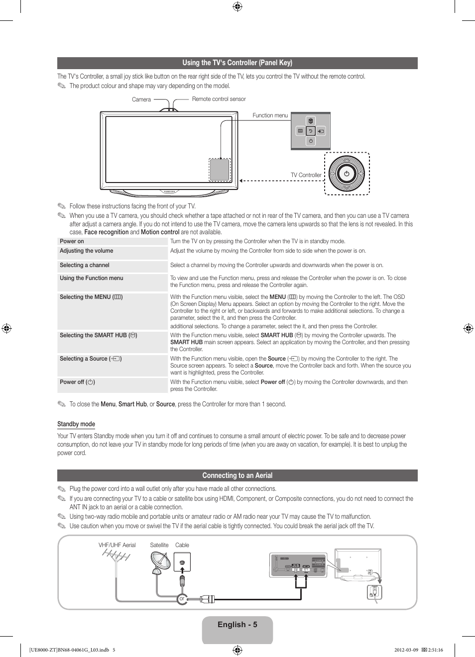 Samsung UE46ES8000Q User Manual | Page 5 / 71