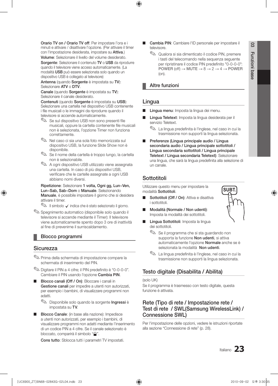Samsung UE46C6900VQ User Manual | Page 85 / 186