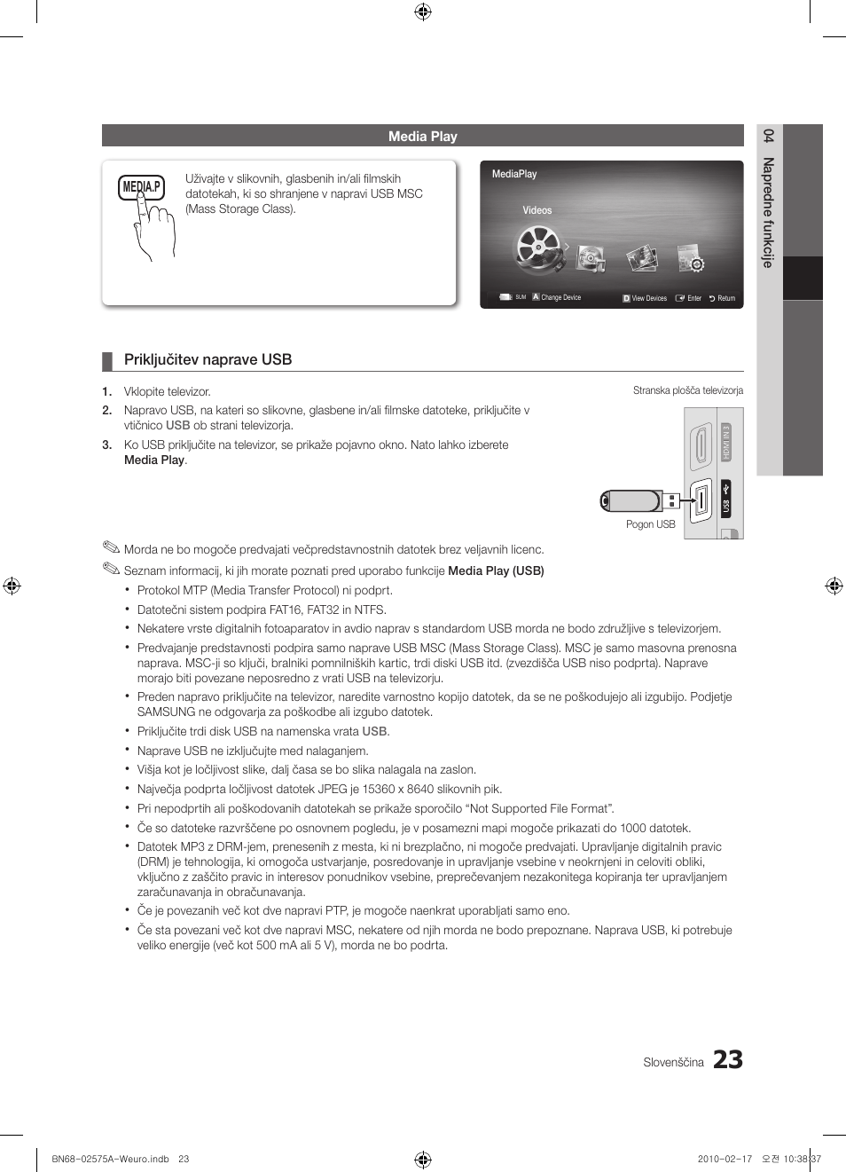 Samsung PS50C450B1W User Manual | Page 303 / 361