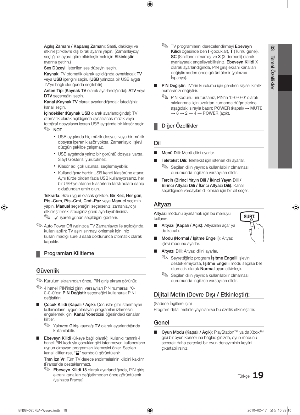 Samsung PS50C450B1W User Manual | Page 339 / 361
