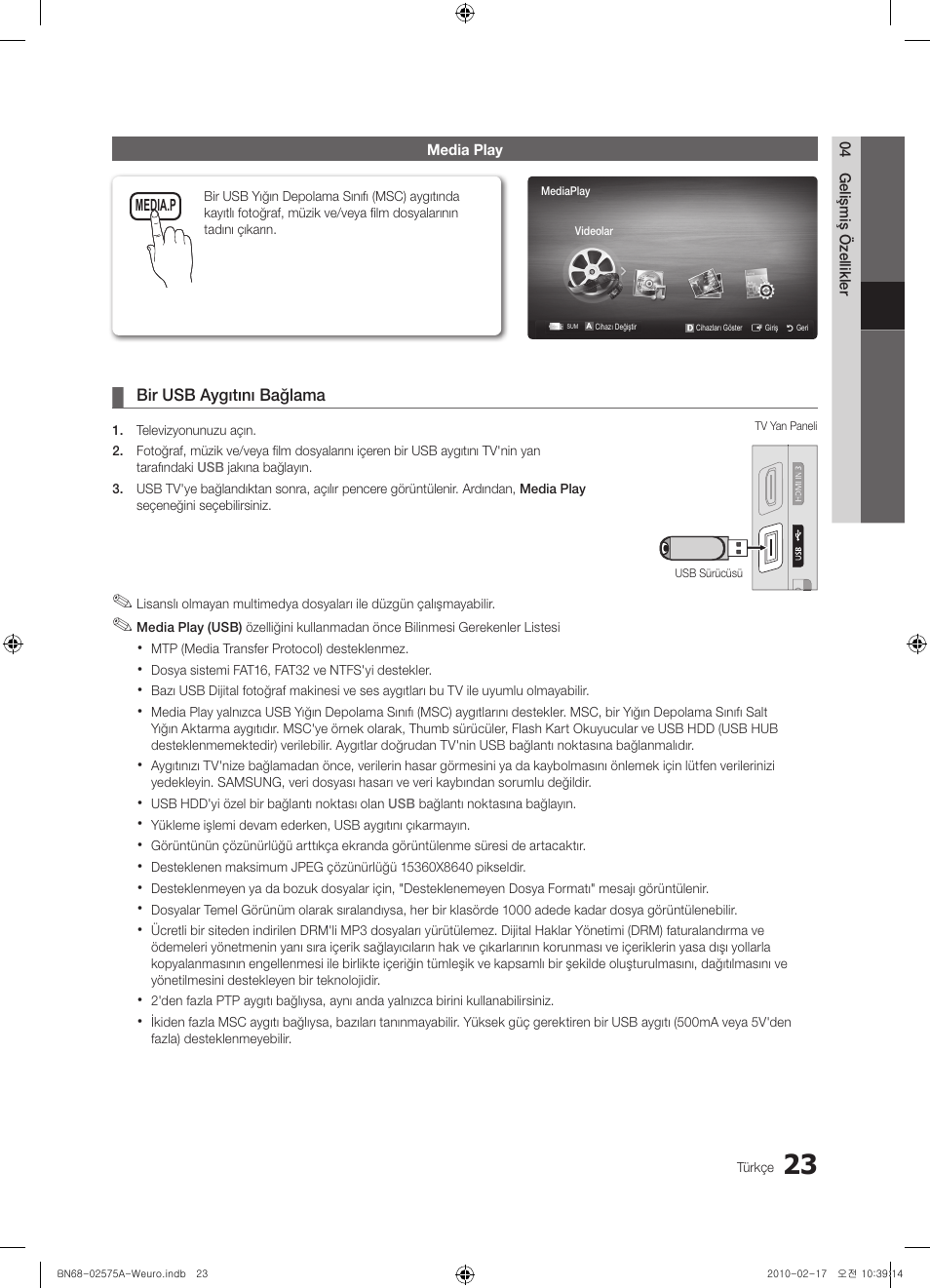 Samsung PS50C450B1W User Manual | Page 343 / 361