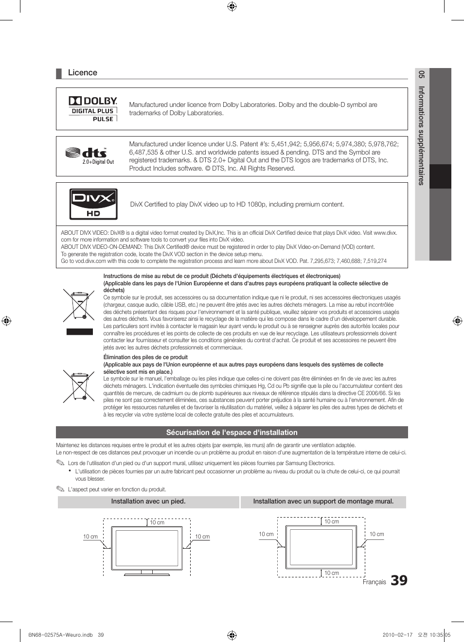 Samsung PS50C450B1W User Manual | Page 79 / 361