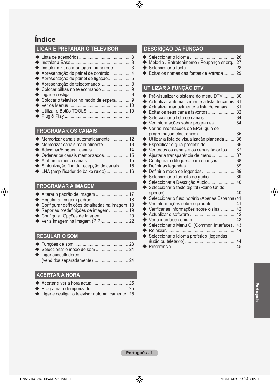 Índice | Samsung LE37A656A1F User Manual | Page 411 / 546
