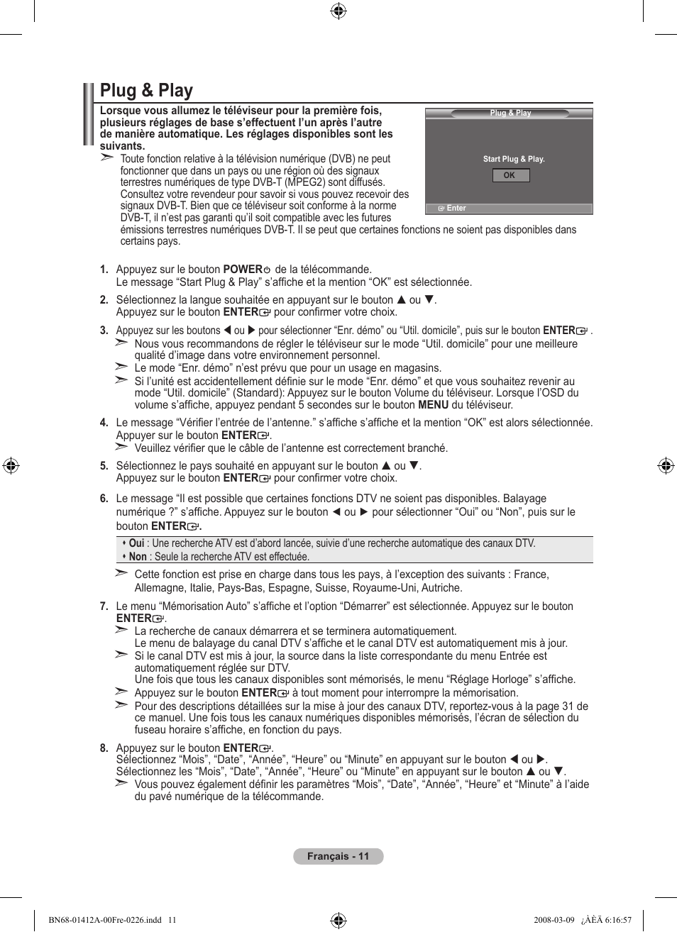 Plug & play | Samsung LE37A656A1F User Manual | Page 81 / 546