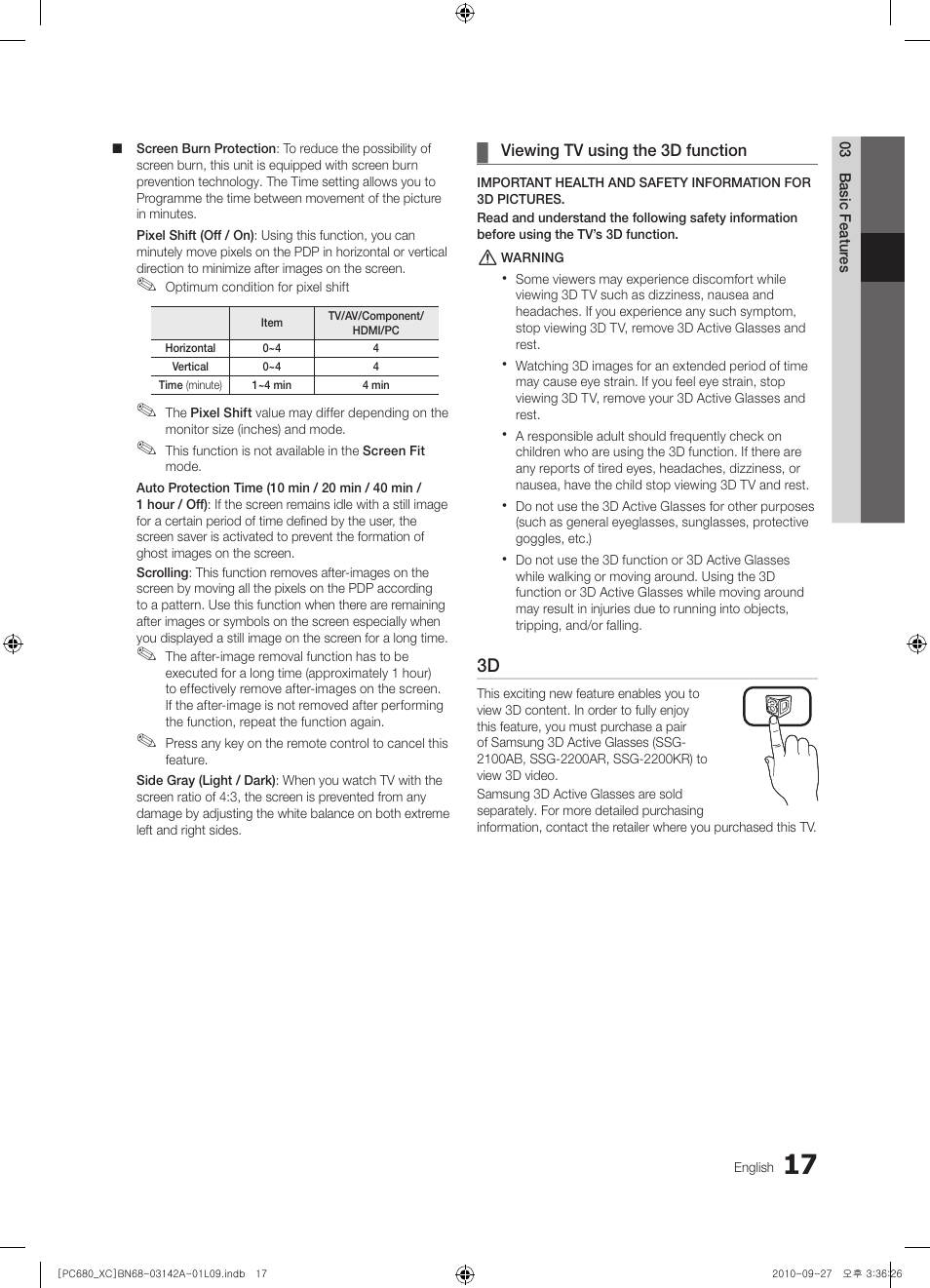 Samsung PS50C680G5W User Manual | Page 17 / 474