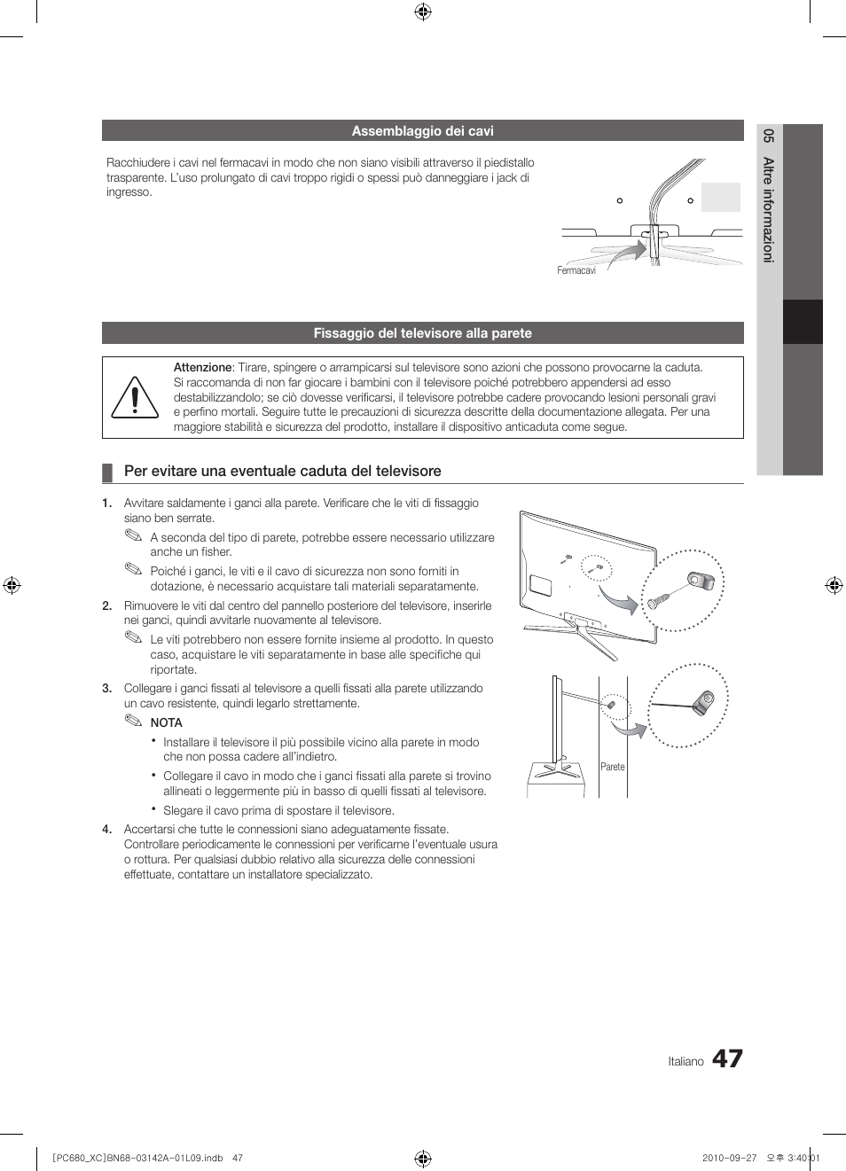 Samsung PS50C680G5W User Manual | Page 255 / 474